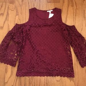 Skies are Blue Lace Top